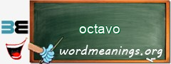 WordMeaning blackboard for octavo